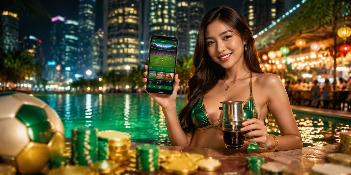 Người dùng Hà Nội thưởng thức cà phê và tham gia xổ số trực tuyến buổi sáng
